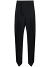 Victoria Beckham Pleat-detailing Wide-leg Trousers In Blue