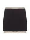 VICTORIA BECKHAM VICTORIA BECKHAM RUCHED DETAIL MINI SKIRT