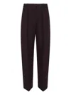 Victoria Beckham Pleated Tailored Trousers In Purple