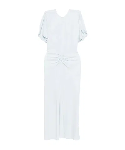 Victoria Beckham Pleated Dress In White