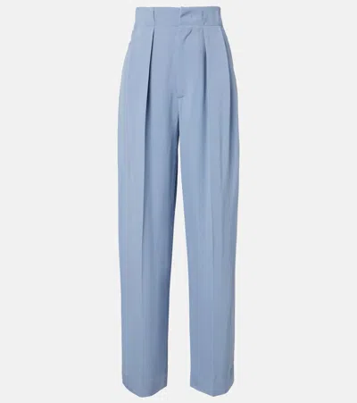 Victoria Beckham Pleated Tapered Pants In Multi