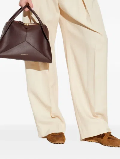 Victoria Beckham Pleated Trousers In Neutral