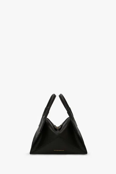 Victoria Beckham Plié Mini Bag In Black