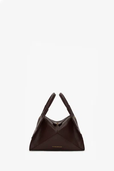 Victoria Beckham Plié Mini Bag In Brown