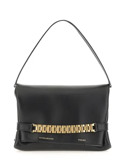 Victoria Beckham Black Leather Clutch Bag