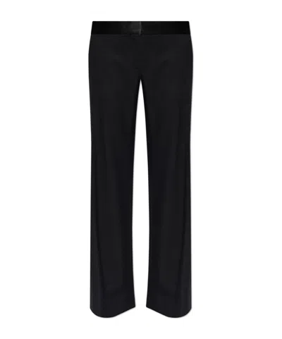 Victoria Beckham Pocket Casual Pants In Black