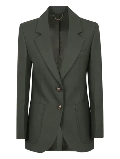 VICTORIA BECKHAM POCKET-DETAIL TWO-BUTTON BLAZER