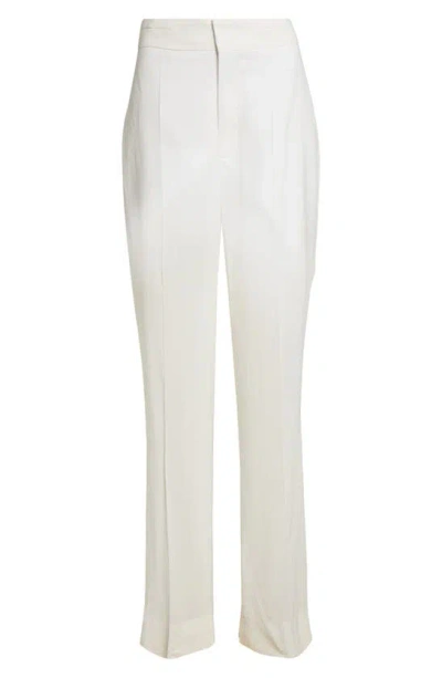 Victoria Beckham Pocket Detail Wide Leg Pants In White