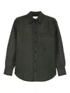 Victoria Beckham Pocket Shirt In Gray