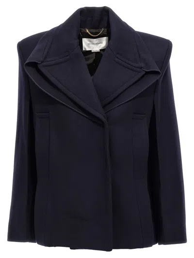 VICTORIA BECKHAM POINTED SHOULDER COAT