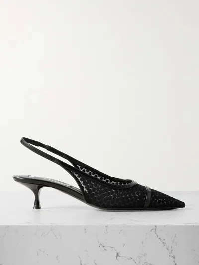 Victoria Beckham Pointed-toe High-heeled Sandals In Black