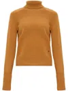 Victoria Beckham Womens Tobacco Wool Turtleneck Jumper In Brown