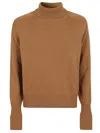 Victoria Beckham Womens Tobacco Wool Turtleneck Jumper In Tobacco