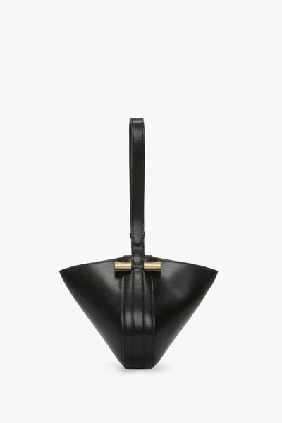 Victoria Beckham Portofino Dia Clutch In Black Leather
