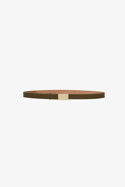 Victoria Beckham Portofino Mirror Belt In Green