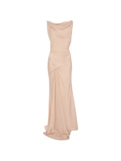 Victoria Beckham Posy Maxi Dress In Pink