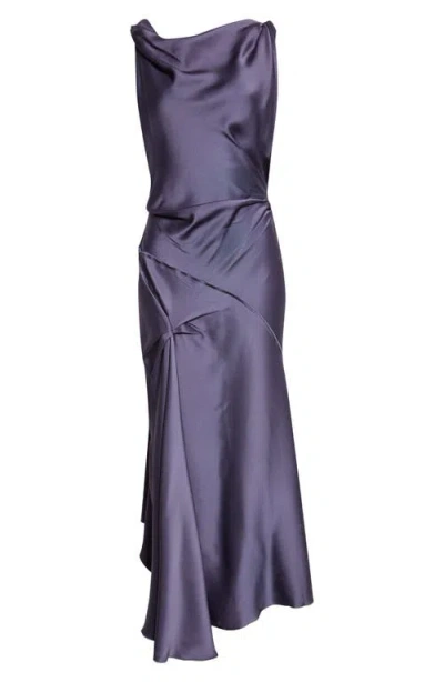 Victoria Beckham Posy Midi Dress In Blue