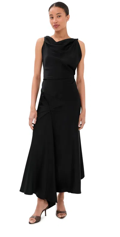 Victoria Beckham Posy Midi Dress Black