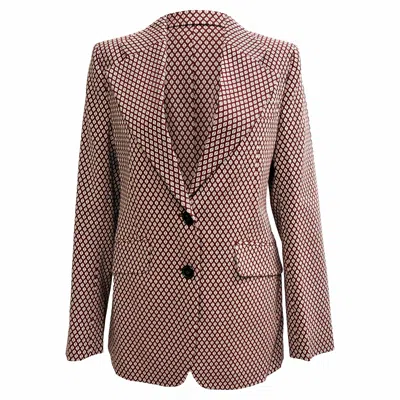 Victoria Beckham Printed Blazer In Multicolor Viscose
