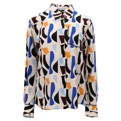 Victoria Beckham Printed Blouse In Multicolor Silk