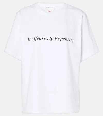 Victoria Beckham White T-shirt With Slogan Lettering On The Front