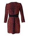 Victoria Beckham Printed Dress In Animal Print Polyester In Multi