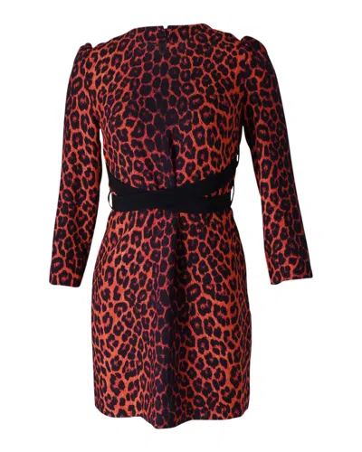 Victoria Beckham Printed Dress In Animal Print Polyester In Multi