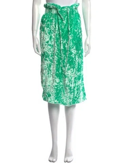 Pre-owned Victoria Beckham Printed Knee-length Skirt In Green