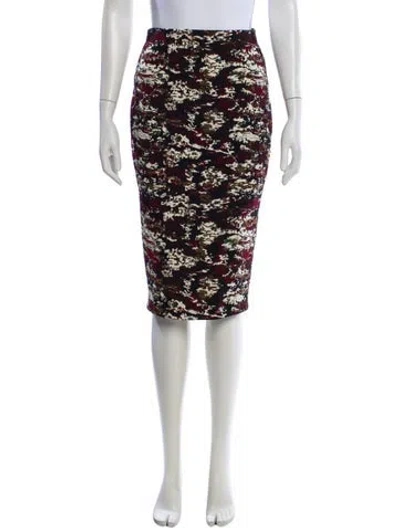 Pre-owned Victoria Beckham Printed Knee-length Skirt In Multi