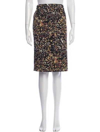 Pre-owned Victoria Beckham Printed Midi Length Skirt In Multi