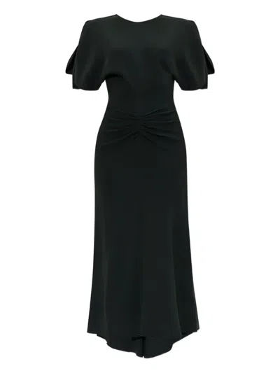 VICTORIA BECKHAM PUFF-SLEEVED DRESS