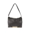 Victoria Beckham Puffy Jumbo Chain Shoulder Bag In Black