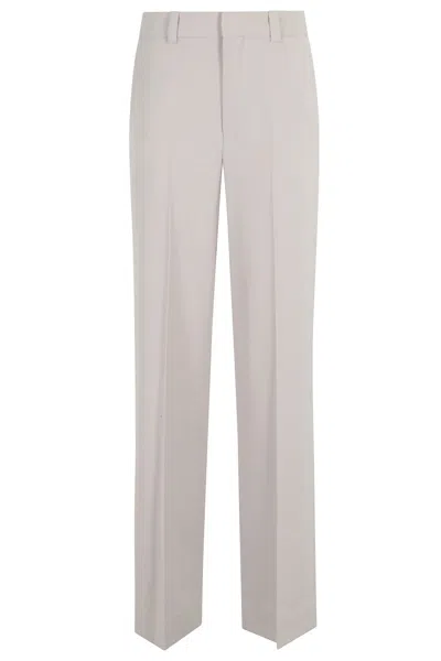 Victoria Beckham Pumice Classic Straight Leg Trousers