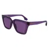 Victoria Beckham Purple Injected Sunglasses In Purple
