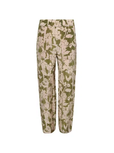 Victoria Beckham Pyjama Trouser Parakeet And Blush In Multi
