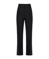Victoria Beckham Raised-seam Flared Trousers In Black