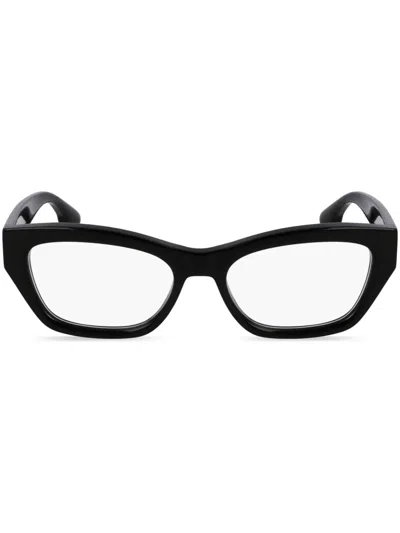 Victoria Beckham Rectangle-frame Glasses In Black