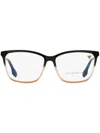 Victoria Beckham Rectangle-frame Glasses In Black