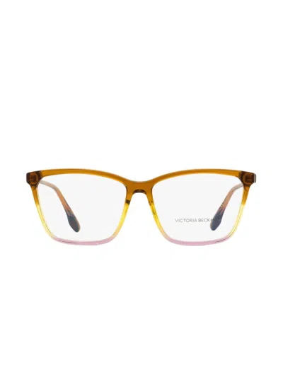 Victoria Beckham Rectangle-frame Glasses In Brown
