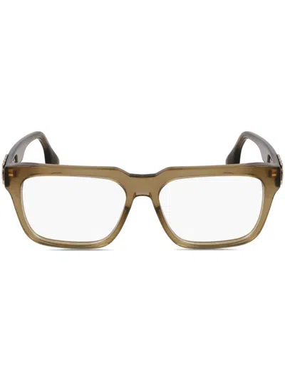 Victoria Beckham Rectangle-frame Glasses In Brown