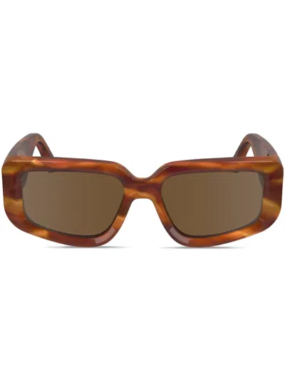 Victoria Beckham Sonnenbrille Mit Eckigem Gestell In Brown