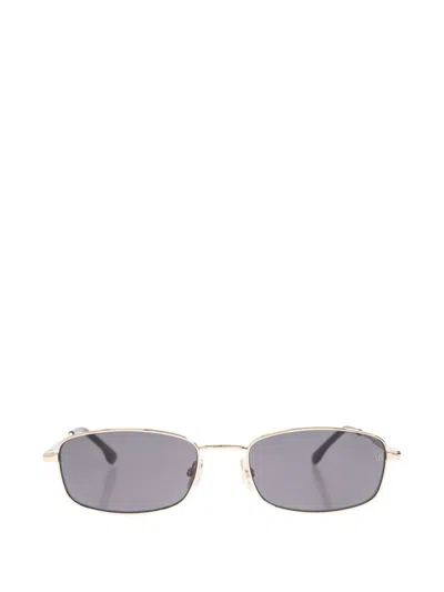 Victoria Beckham Rectangle-frame Sunglasses In Gold