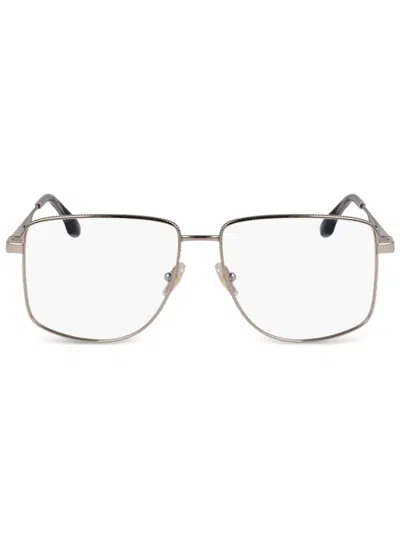 Victoria Beckham Rectangle-frame Sunglasses In Gold