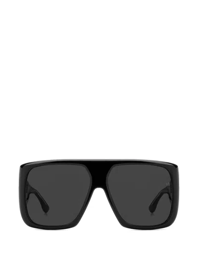 Victoria Beckham 长方形框太阳眼镜 In Black