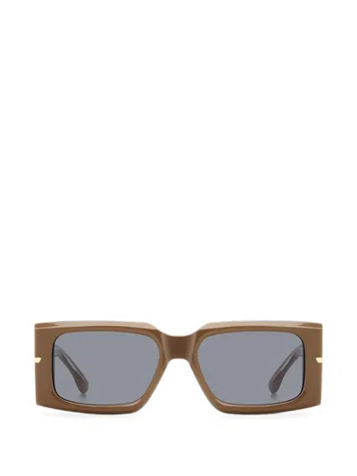 Victoria Beckham Rectangle-frame Sunglasses In Brown