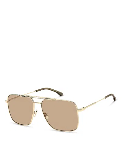 Victoria Beckham Rectangular Double Bridge Sunglasses, 60mm In Multi