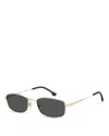 Victoria Beckham 55mm Rectangular Sunglasses In Gold