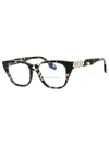 Victoria Beckham Rectangular Women's Eyeglasses In Black