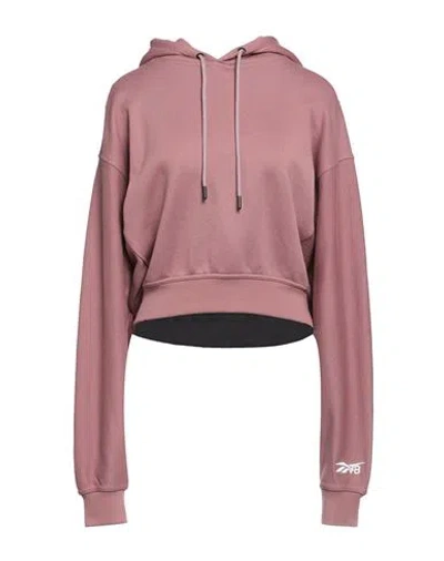 Victoria Beckham Reebok X  Woman Sweatshirt Antique Rose Size 6 Cotton, Elastane In Pink