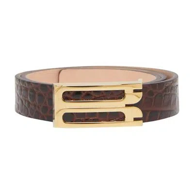 Victoria Beckham Regular Belt In Brown